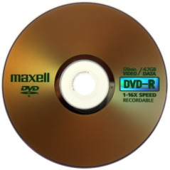 DVD-R Maxell 4,7GB 16x - 120min - Pack 50