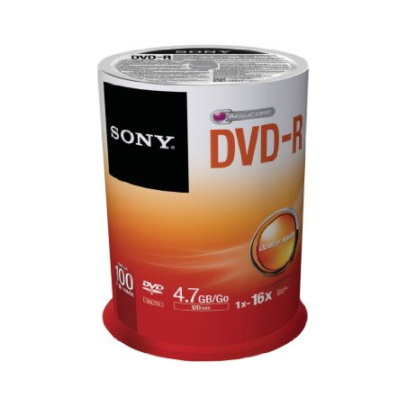 DVD-R SONY 4.7GB 16X Pack 100