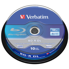 Verbatim BD-R DL 50 GB 6x – 10 pcs | DVDi.fr