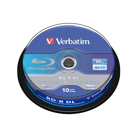 Verbatim BD-R DL 50 GB 6x – 10 Stk. | DVDi.fr