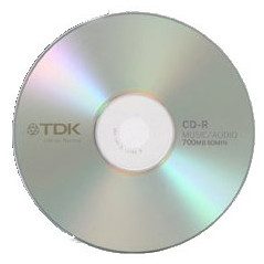 CD-R TDK Audio / Music 40x 80m Pack 10