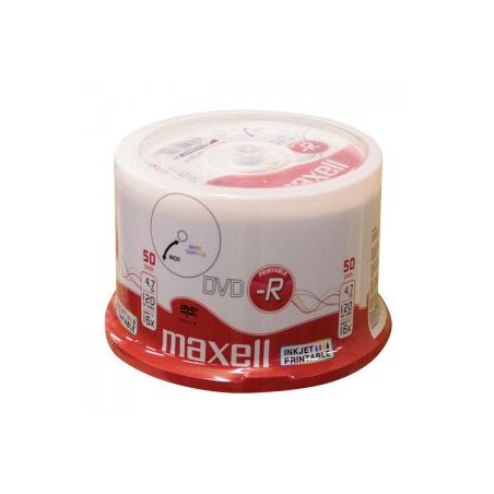 Maxell DVD-R 4,7 Go 16x imprimable – 50 pcs | DVDi.fr