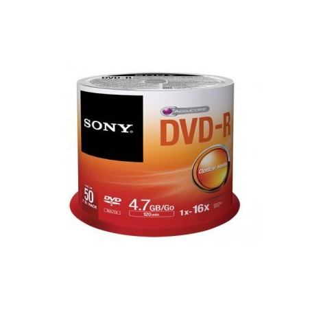 DVD-R Sony 4.7GB - 120M 16X Pack 50