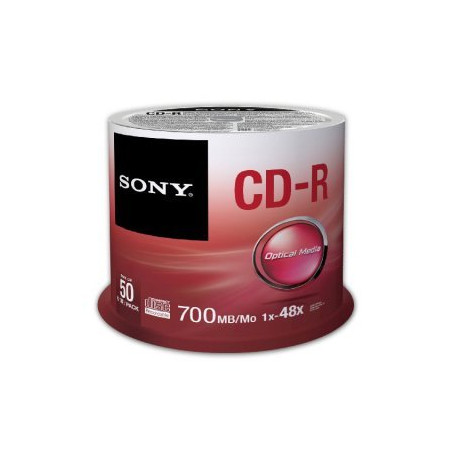 CD-R Sony 48x 700mb - 80m Pack 50