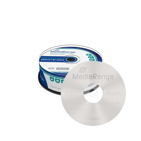 MediaRange DVD+R DL 8.5 GB 8x – Spindle 25 | DVDi.fr