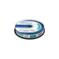MediaRange DVD+R Doppio strato 8,5GB 240min 8x, stampabile inkjet su tutta la superficie, campana 10