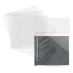 Pack 100 - Pouchettes Finition Transparent pour Jewelcase 10.4mm