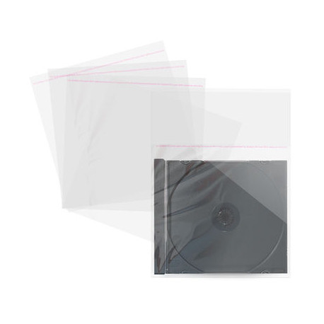 Pack 100 - Pouchettes Finition Transparent pour Jewelcase 10.4mm