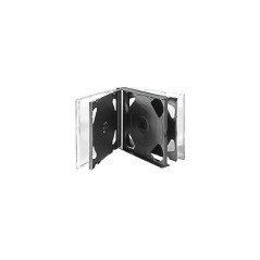 MediaRange CD-Jewelcase für 6 Discs, 22 mm, Tray schwarz
