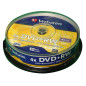 Verbatim DVD+RW SERL 4.7GB 4X MATT SILVER SURFACE Cake 10