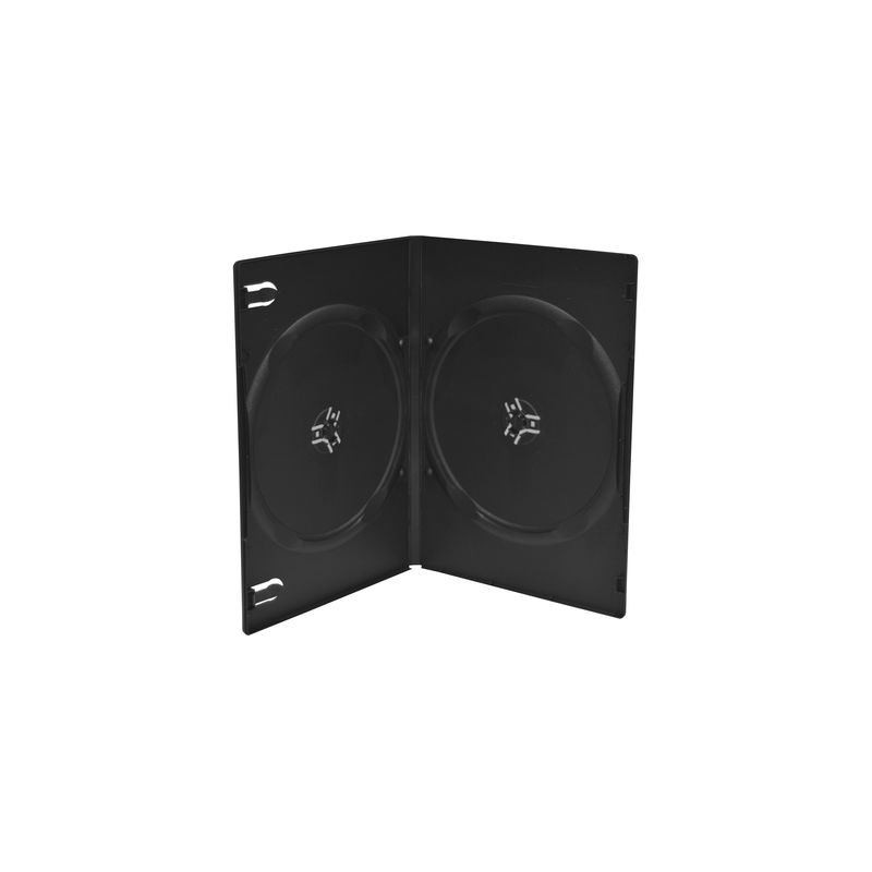 Custodia DVD slim 9mm per 2 dischi nera