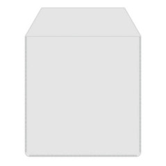 Kunststoffhüllen mit Klebelasche für 1 Disc, transparent, Pack 50