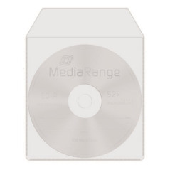 MediaRange Sobre Plastico CD/DVD con Solapa y Adhesivo 50 pcs