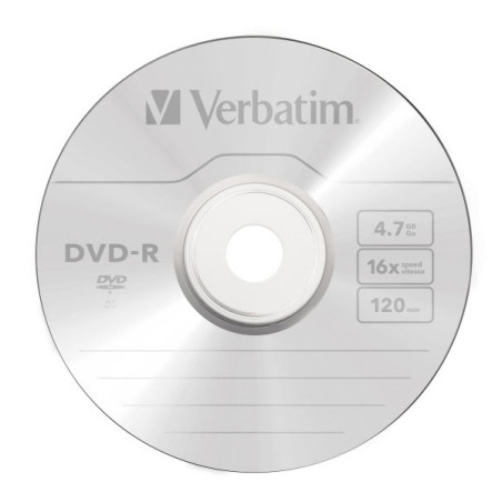 Verbatim DVD-R AZO 4.7GB 16X superfície prateada mate cake 100