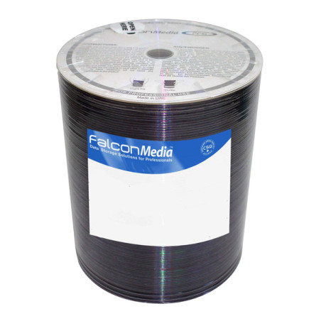 FalconMedia Pro Basic CD-R 700 Mo|80 min 52x, Codonics imprimable jet d'encre, hub blanc, BOS 100HP
