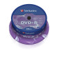 Verbatim DVD+R AZO 4,7GB 16X superficie argento opaco campana 25