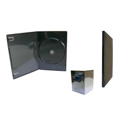Boîtier DVD slim pour 1 disque, 5 mm, coloris noir | DVDi.fr