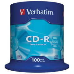 Verbatim CD-R 700 MB 52x – Spindel 100 | DVDi.fr