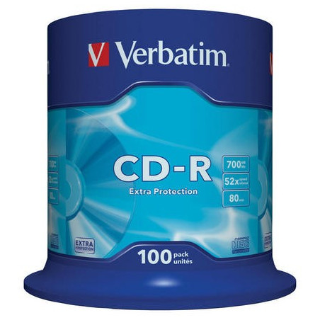 Verbatim CD-R 700 MB 52x – Spindel 100 | DVDi.fr