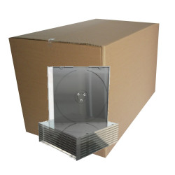 Pack 100 Boitiers CD Slimcase, 5,2mm pour 1 CD/DVD MediaRange