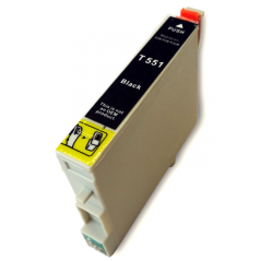 Cartouche d'encre compatible Epson T0551 Noir | DVDi.fr
