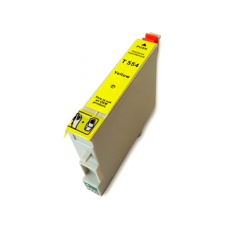 Epson T0554 Cartouche d'encre compatible jaune