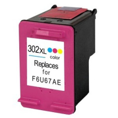 Cartouche d'encre remanufacturée HP 302XL Trois couleurs