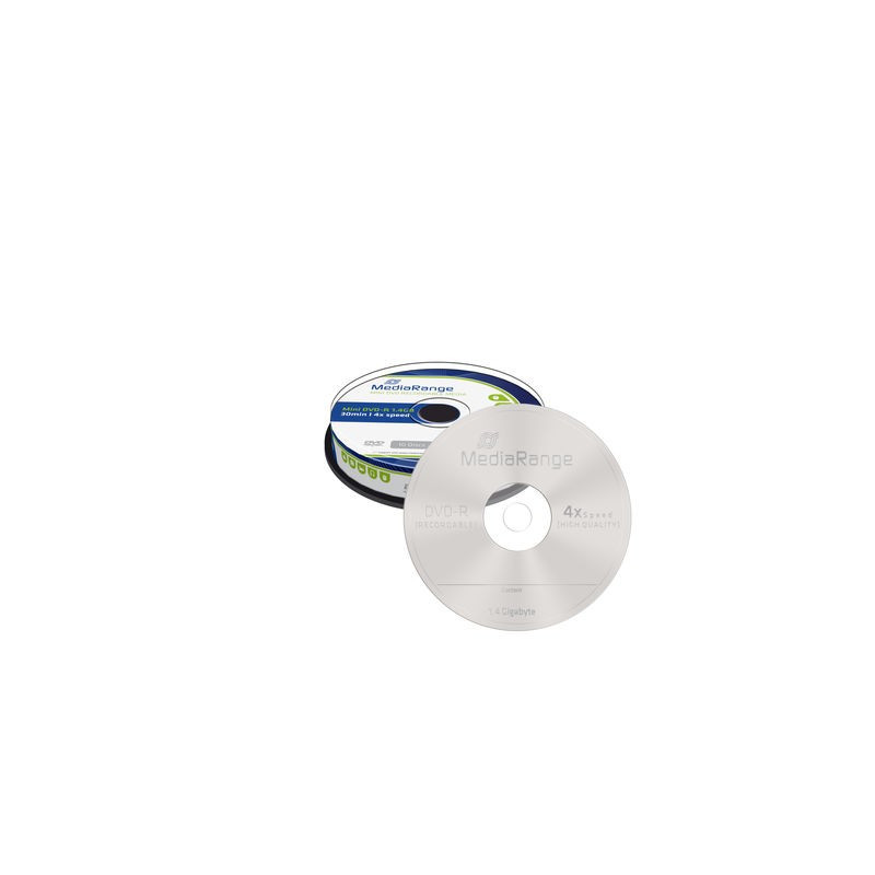 Mini DVD-R 1,4 Go|30 min MediaRange 4x, spindle 10
