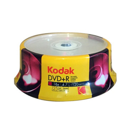 Kodak DVD+R 4,7 Go 16x – 25 pcs | DVDi.fr