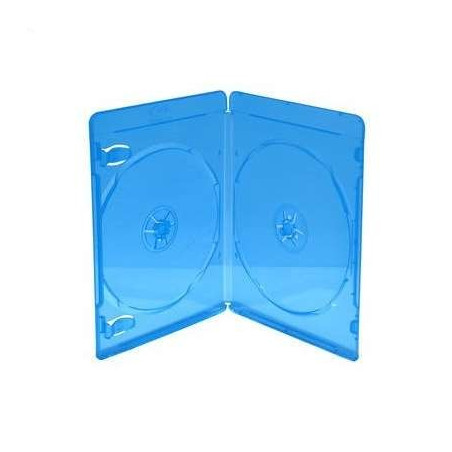 BluRay Box para 2 Disco 11mm Azul MediaRange